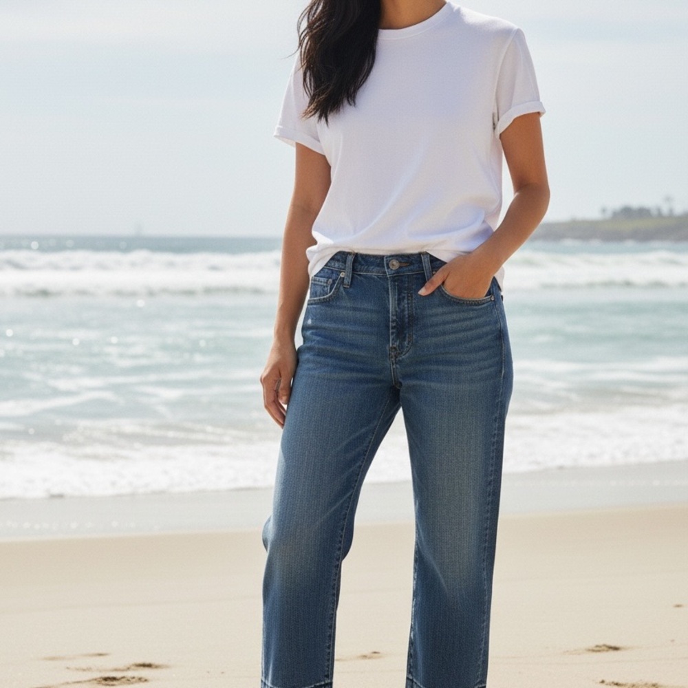 Michael Kors Blue Straight Leg Jeans